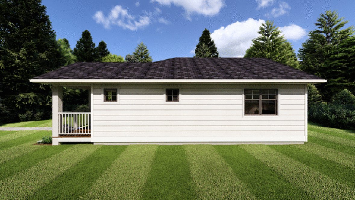 Right Elevation for House Plan #836421