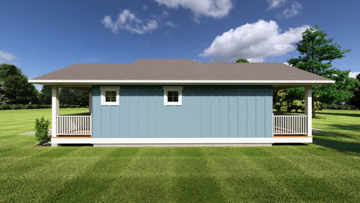 Right Elevation for House Plan #836424