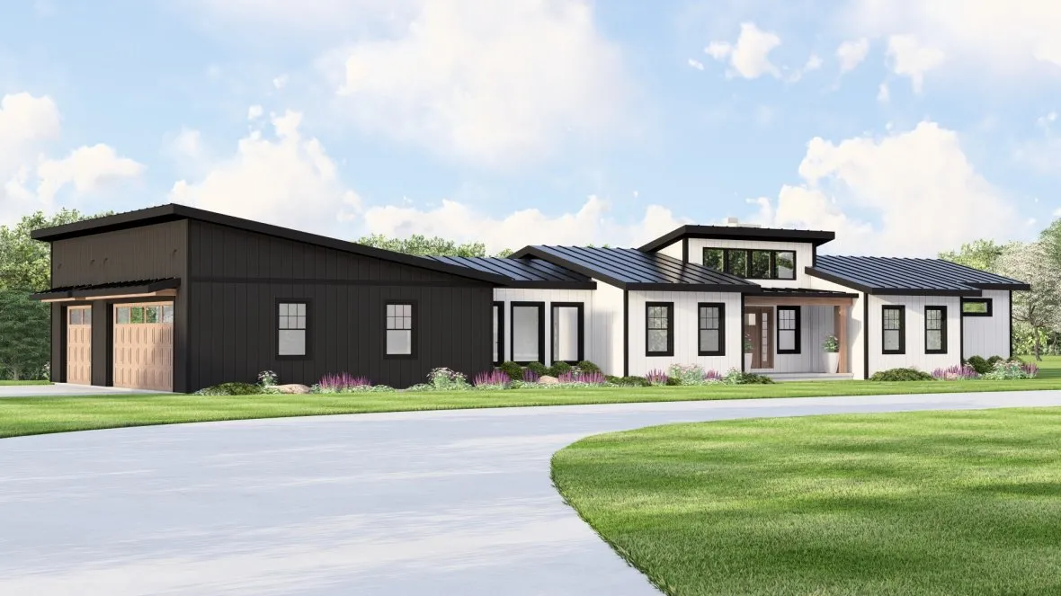 Full Rendering for House Plan #754102