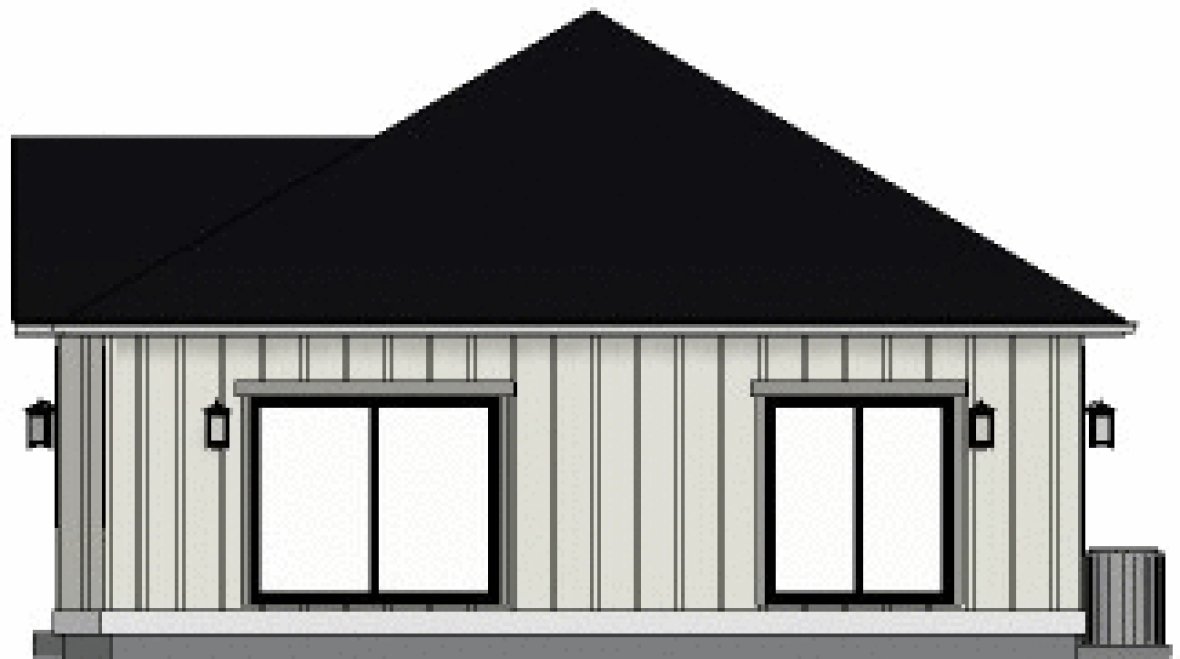 Right Elevation for House Plan #203100