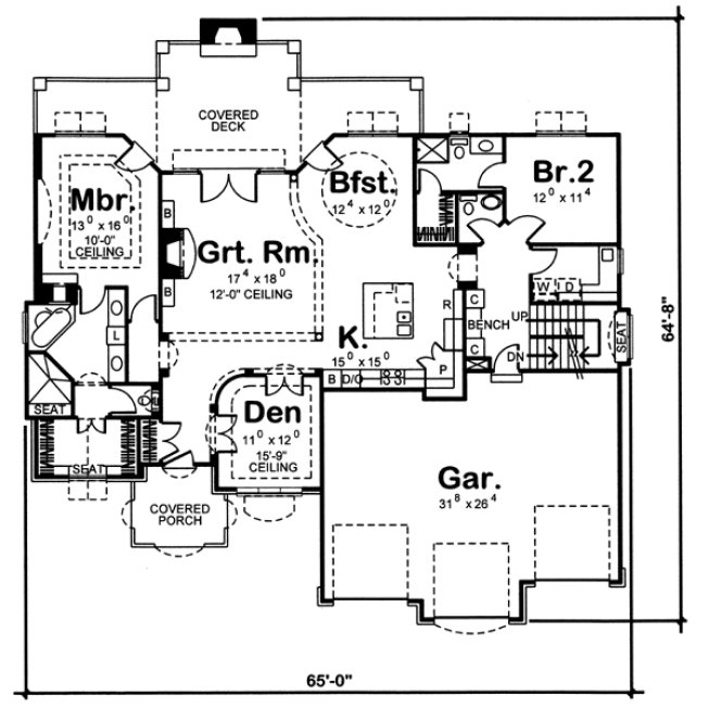Main Floor Plan for House Plan #702932