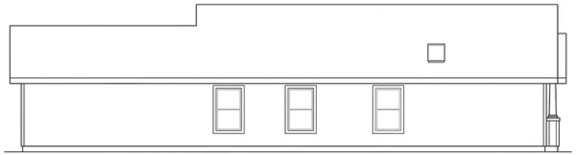 Left Elevation for House Plan #342421