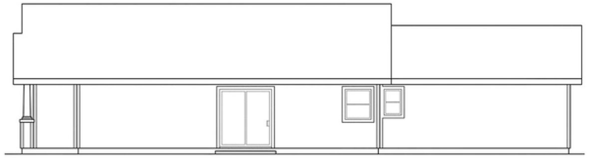 Right Elevation for House Plan #342421