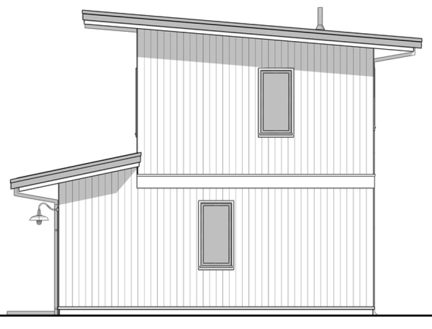 Right Elevation for House Plan #597091