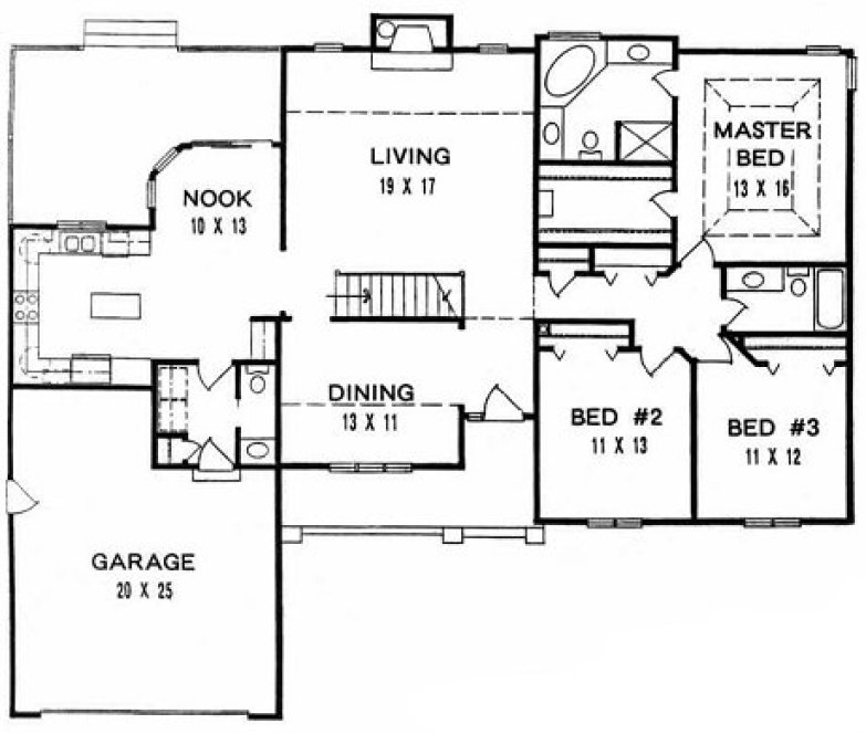 Main Floor Plan for House Plan #359381