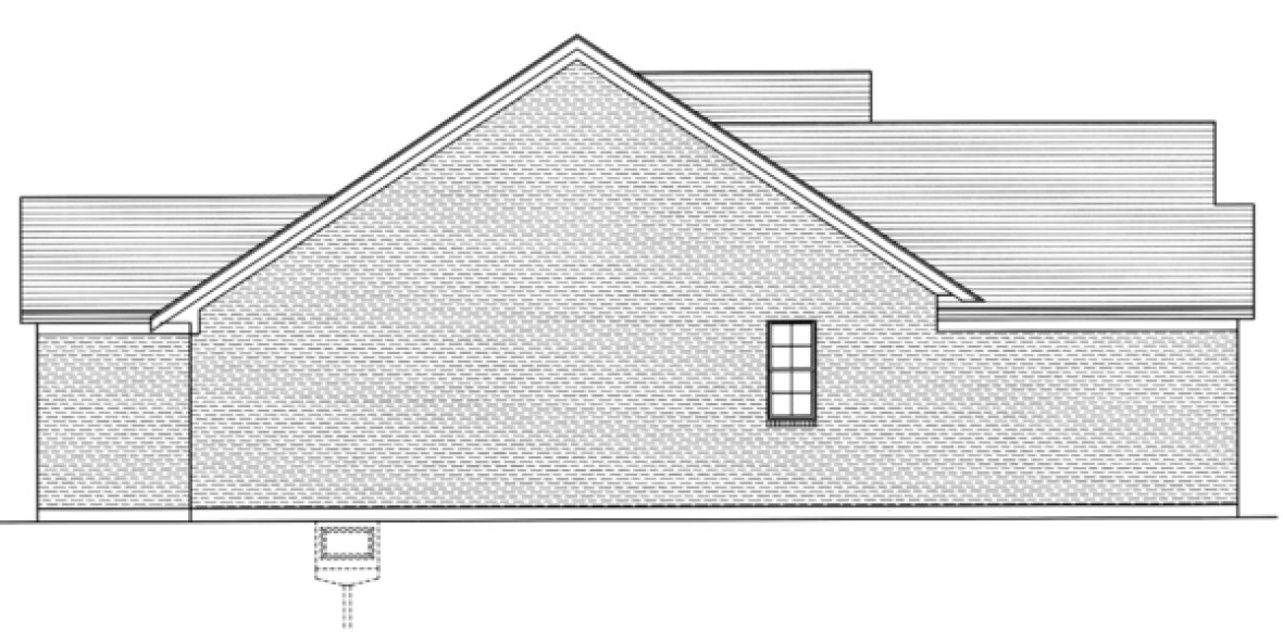Left Elevation for House Plan #533981