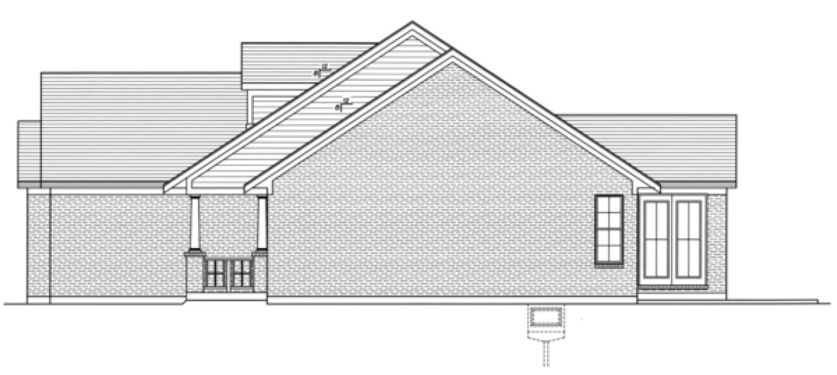 Right Elevation for House Plan #533981