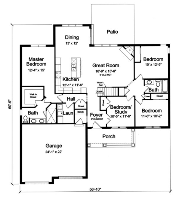 Main Floor Plan for House Plan #533981