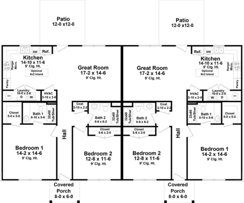Main Floor Plan for House Plan #212342