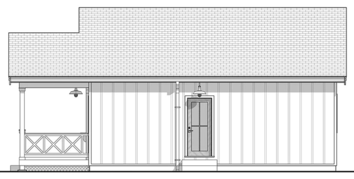 Right Elevation for House Plan #594870