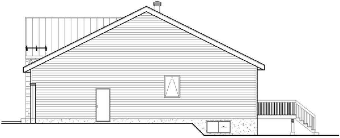 Right Elevation for House Plan #171351