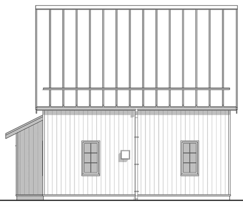 Right Elevation for House Plan #590021