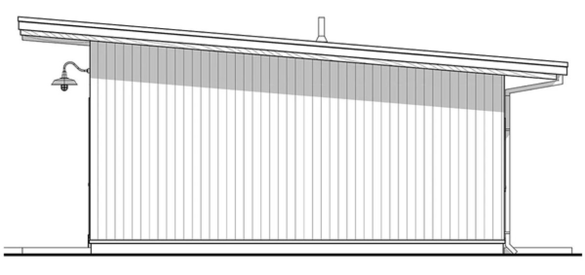 Right Elevation for House Plan #592080