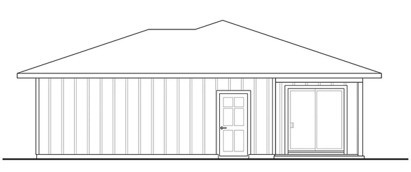 Right Elevation for House Plan #340800