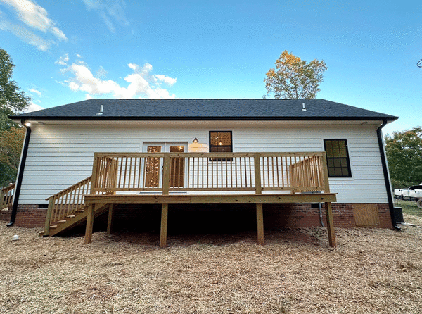 Rear Elevation for House Plan #434331