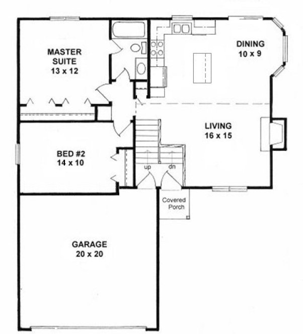 Main Floor Plan for House Plan #350090