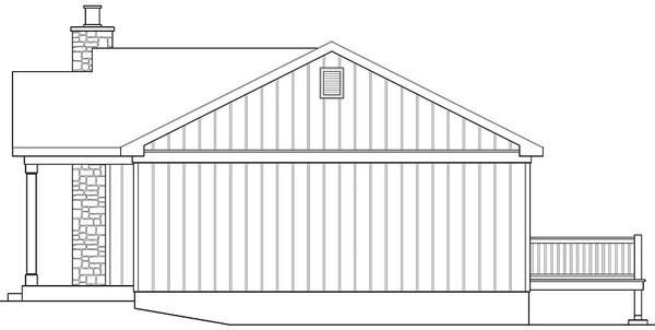 Right Elevation for House Plan #417790