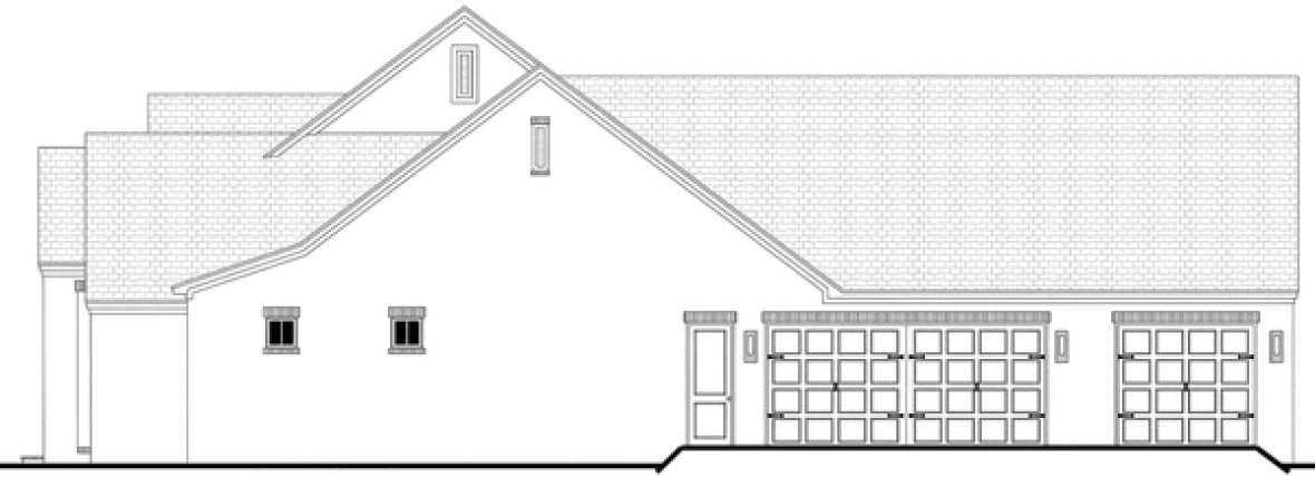 Right Elevation for House Plan #309582