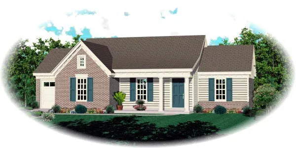Full Rendering for House Plan #498001