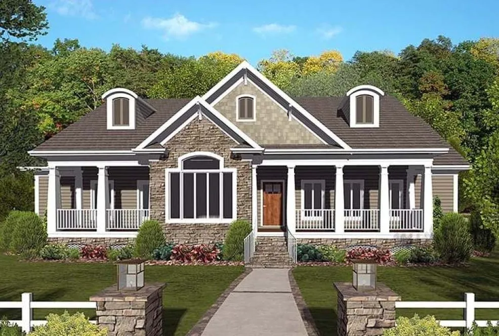 Full Rendering for House Plan #276942