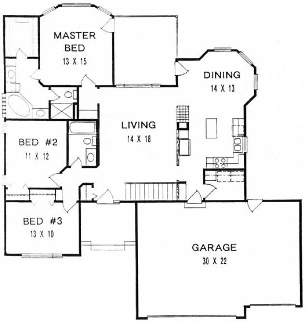 Main Floor Plan for House Plan #355741
