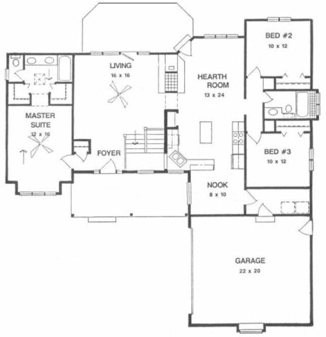 Main Floor Plan for House Plan #351941