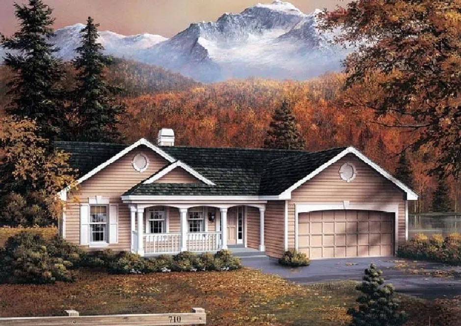 Full Rendering for House Plan #632342