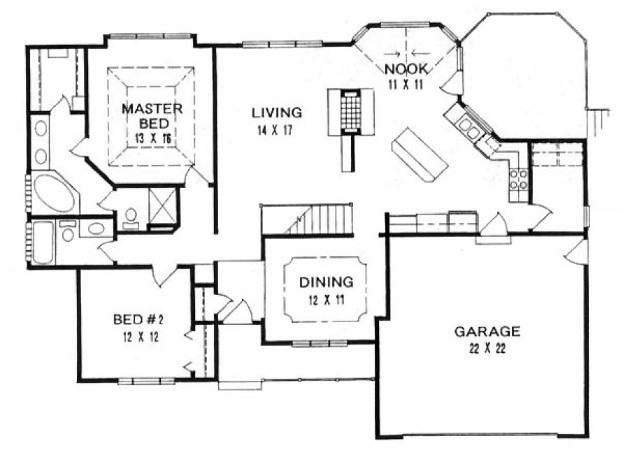 Main Floor Plan for House Plan #355251