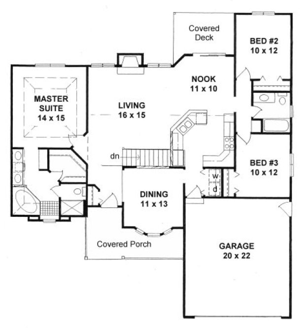Main Floor Plan for House Plan #356251