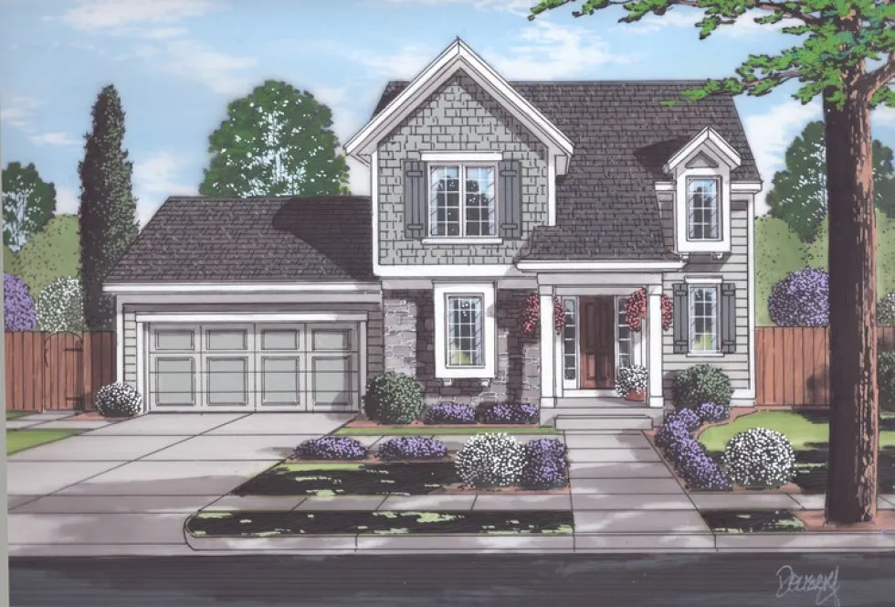 Full Rendering for House Plan #534861