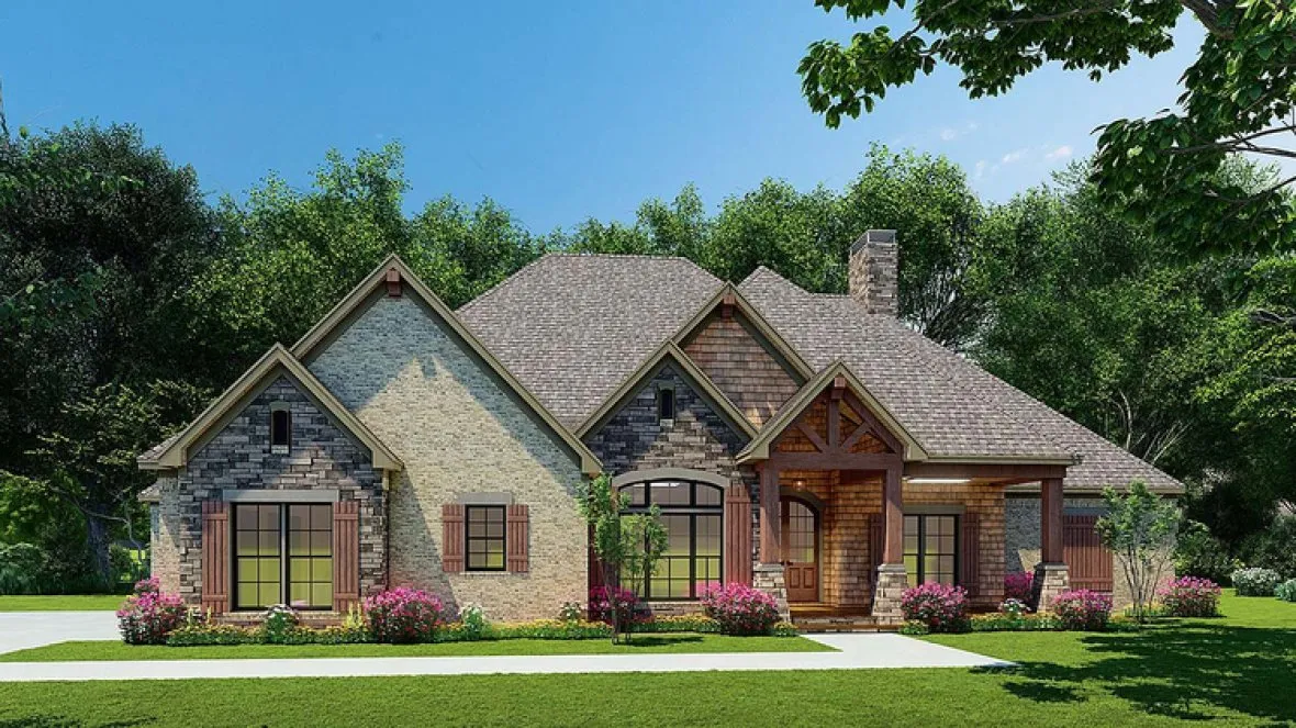 Full Rendering for House Plan #317672