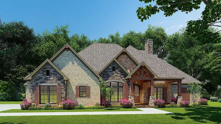 Full Rendering for House Plan #317672