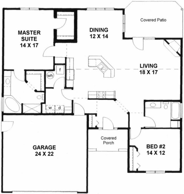 Main Floor Plan for House Plan #358561