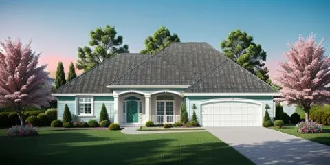 Full Rendering for House Plan #358851