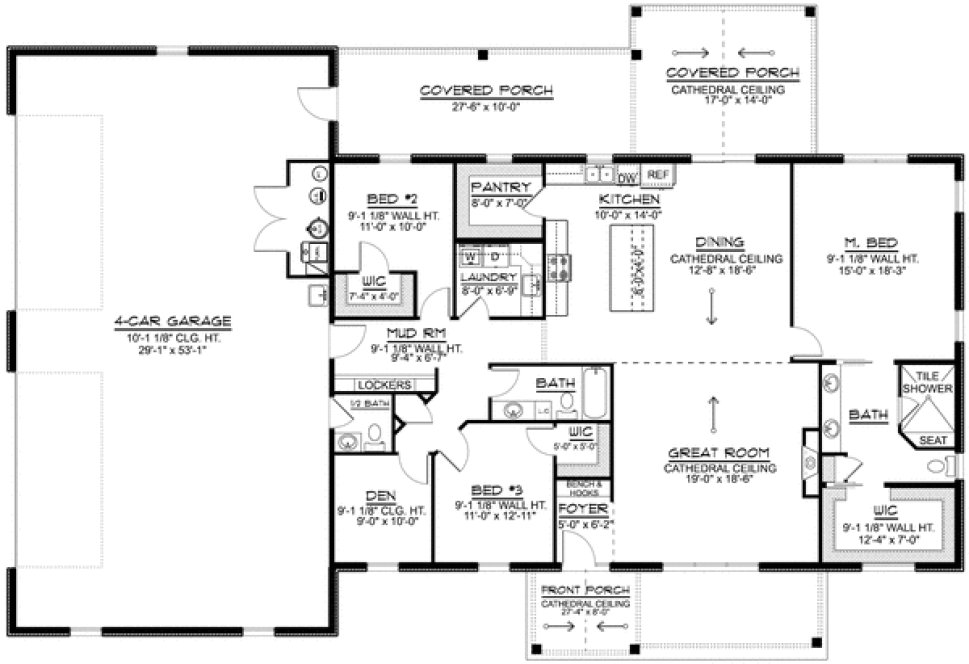 Main Floor Plan for House Plan #751222