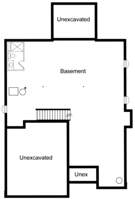 Basement Plan for House Plan #534991