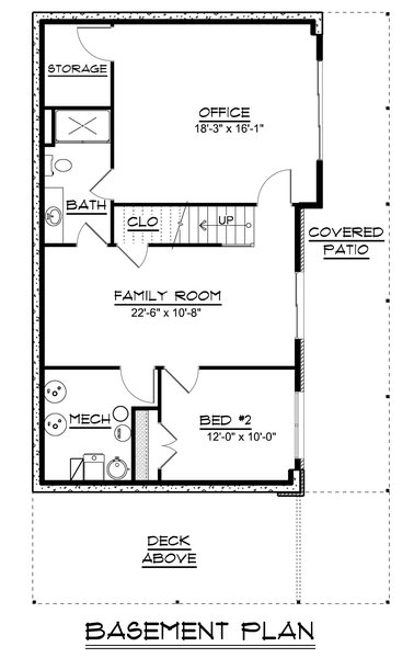 Basement Plan for House Plan #757601