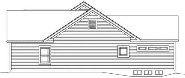 Right Elevation for House Plan #634991
