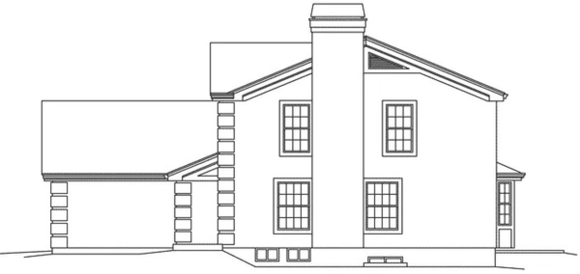 Right Elevation for House Plan #631994