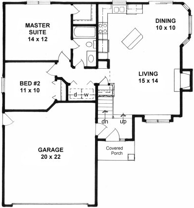 Main Floor Plan for House Plan #356290