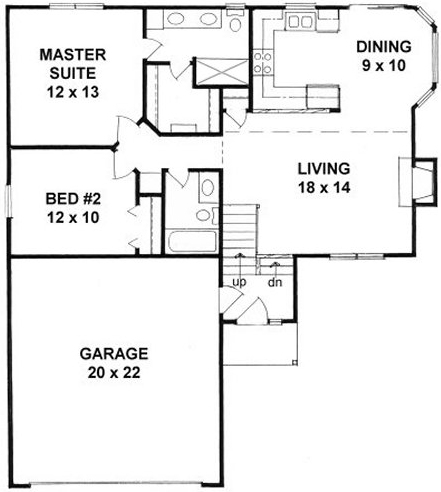 Main Floor Plan for House Plan #358690