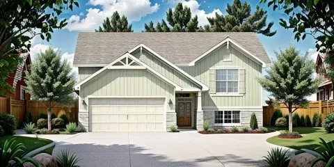 Full Rendering for House Plan #355790