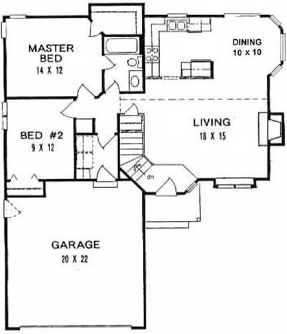 Main Floor Plan for House Plan #358790