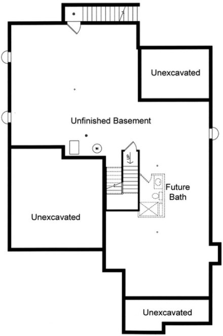 Basement Plan for House Plan #533932