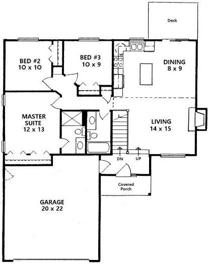 Main Floor Plan for House Plan #354201