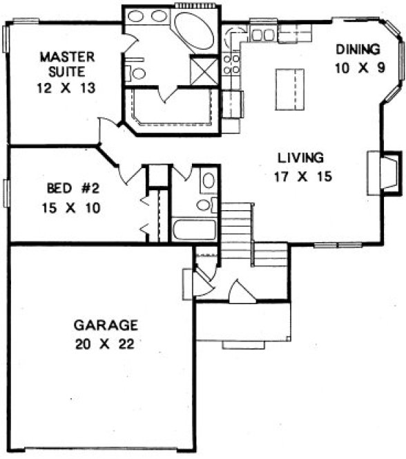 Main Floor Plan for House Plan #354501