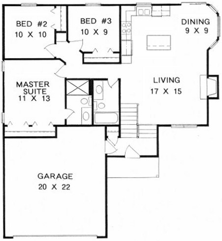 Main Floor Plan for House Plan #358501