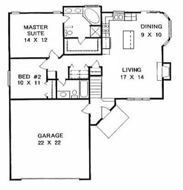 Main Floor Plan for House Plan #356701