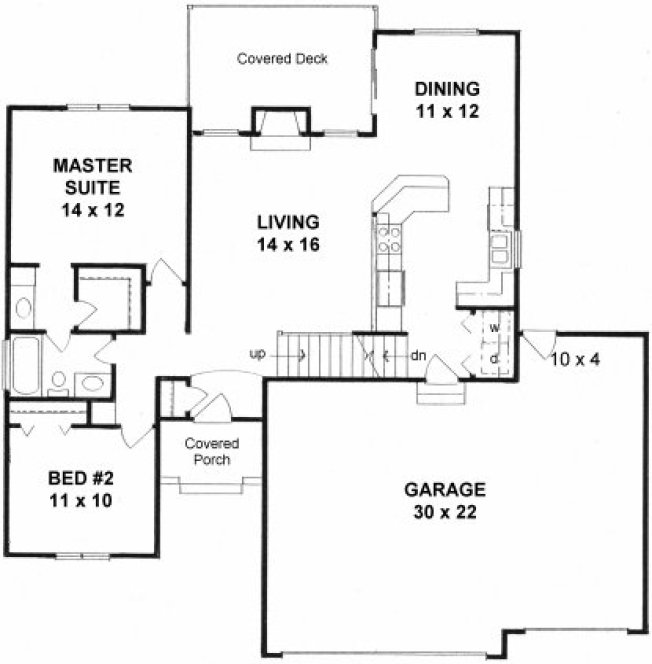 Main Floor Plan for House Plan #354111