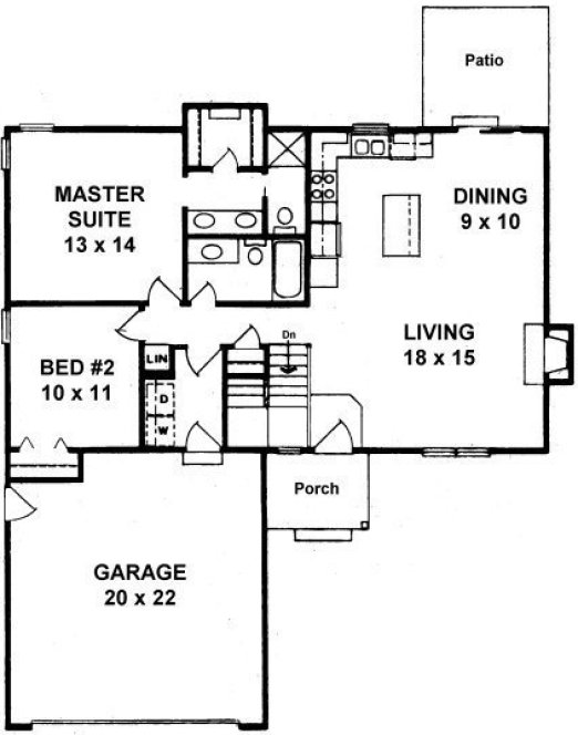 Main Floor Plan for House Plan #358111